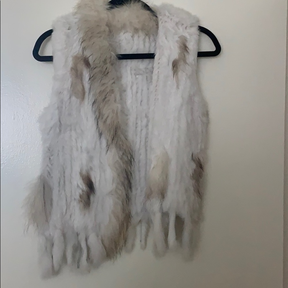SOLD! Rabbit fur vest